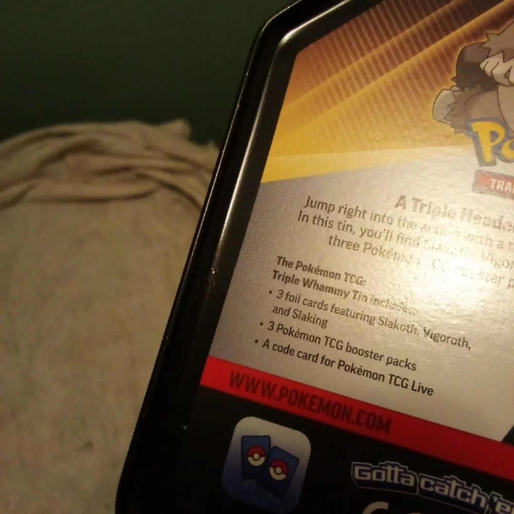 Pokemon TCG 2024 Triple Whammy Slaking Collector Tin Empty